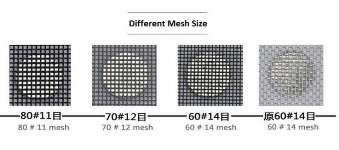 Μαύρο 316 πλεκτό ανοξείδωτο πλέγμα, κουνούπι 10 πλέγμα καλωδίων μετρητών 0