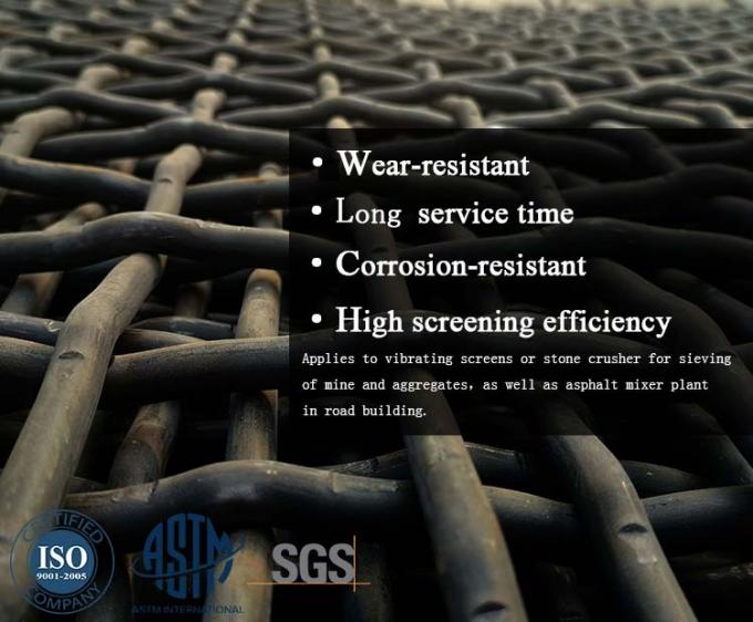 Κλειδωμένο πτυχωμένο πλέγμα καλωδίων SS 304 40 μικρό, οθόνη πλέγματος 0.8mm12.7mm αρχιτεκτονική 0