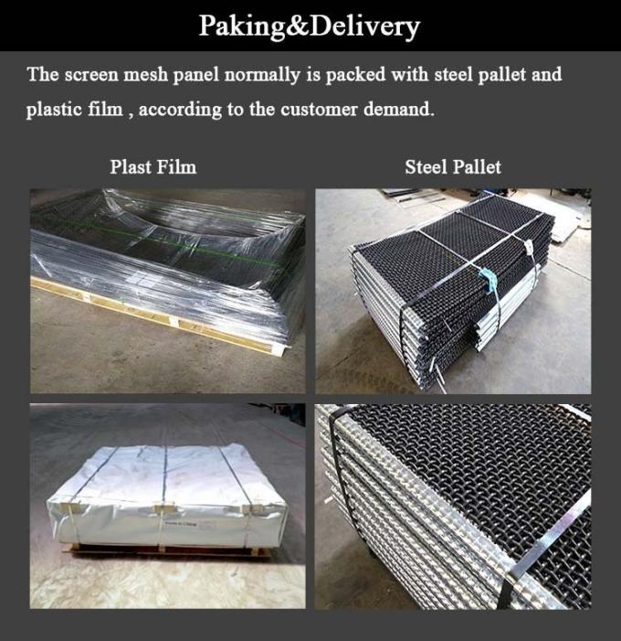 Κλειδωμένο πτυχωμένο πλέγμα καλωδίων SS 304 40 μικρό, οθόνη πλέγματος 0.8mm12.7mm αρχιτεκτονική 3